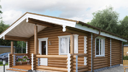 Living Log Home - 1 bedroom