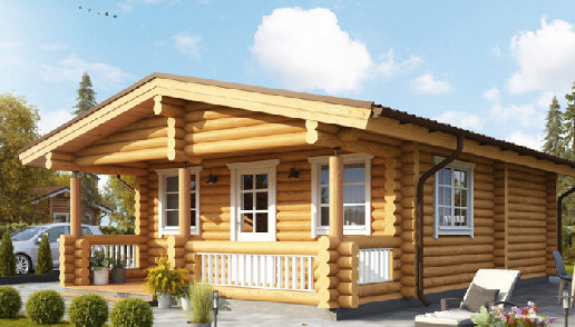 Living Log Home - 2 bedrooms